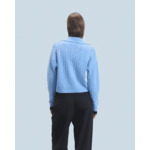 Pull Cardigan à Cotes