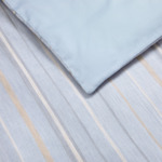 Yves Delorme - Housse de couette en satin bleu, Ombrée