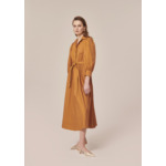 Robe Rivoltine-Cognac en Coton