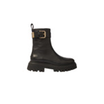 Bottines en cuir à boucle