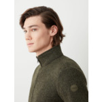 Pull à col montant fermé par zip pleine longueur