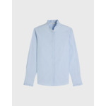 Chemise louison col victorien en popeline rayée bleu