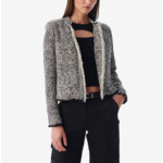 Veste Frangée En Tweed Hazela