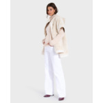 Manteau Marjolaine Ecru en Polyester
