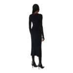 Robe en laine mélangée avec cut-out