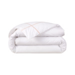 Yves Delorme - Housse de couette en percale de coton bleu, Athéna