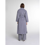 Manteau long double face ceinturé