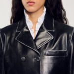 Blouson court en cuir