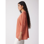 T-shirt lin Emilie TERRE_CUITE