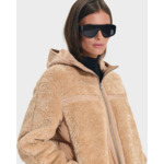 Manteau Maud Camel en Polyester