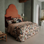 Olivier Desforges - Drap housse en percale de coton multicouleurs, Serafino