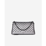 Pochette Héritage Medium En Cuir Gunmetal