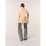 Manteau double face à écharpe