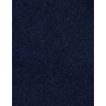 Chemise gaspard col américain en flanelle de coton et cachemire unie marine