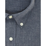 Chemise Gaston Contemporaine en coton recyclé marine