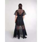 Robe longue en dentelle