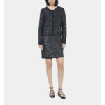 Cardigan À Sequins En Maille Noire Femme