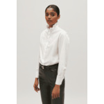 Chemise col volant blanche