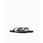 Tongs en caoutchouc + eva - noir + blanc