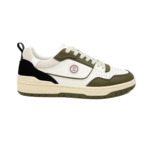 Sneaker La Vernaz en cuir vert militaire