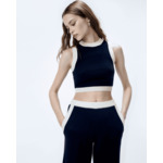 Pull Sans Manche Bicolore