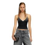 Camisole en maille côtelée délavée