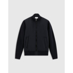 Blouson isidro bi-matière uni marine