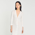 Robe longue à détails perlés