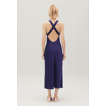 Robe longue satinée