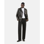 Double Breasted Leather Jacket