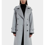 Manteau Style Trench Gris Femme