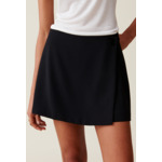 Jupe-short portefeuille boutonnée