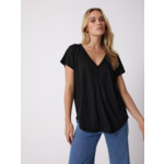 T-shirt lin Paula NOIR