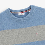 Pull Milton bleu aviateur