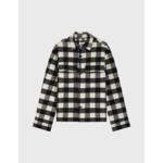 Veste inoa en double face à carreaux noir