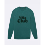 Sweat col rond bleu vert