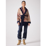 Cardigan laine Enael POURPRE_ACAJOU