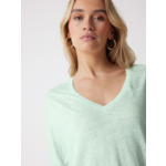 T-shirt lin Emilie CELADON