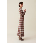 Robe laine rayures