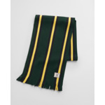 Striped Knitted Wool Blend Scarf