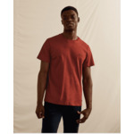 T-shirt col rond rouge