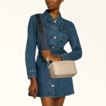 CLASSIC XL CROSSBODY POUCH 1 ZIP - VITELLO ANDROMEDA+NASTRO LOGATO TRI