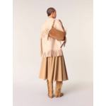 Manteau en double face à franges