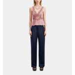 Top Lilas Avec Guipure Femme