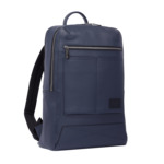 NEO NOMADE - SAC DOS 2 COMP ZIPPE - Bleu Minuit