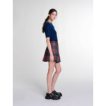 Pull court en maille avec strass