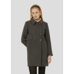 Manteau Marceau-Gris Chine en Laine Froide