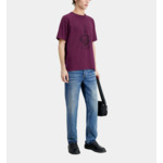 T-Shirt Bordeaux Avec Sérigraphie Dagger Through Heart Homme