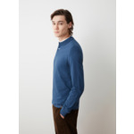 Polo à manches longues en piqué extensible