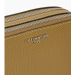 Petite sacoche 2 compartiments Emile en cuir signature T